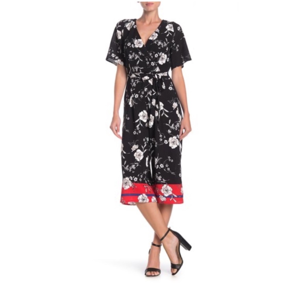Row A Floral Cropped Jumpsuit